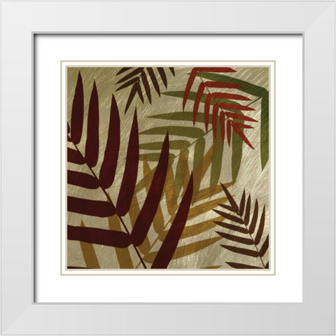 Spice Shimmering White Modern Wood Framed Art Print with Double Matting by Craven, Katrina