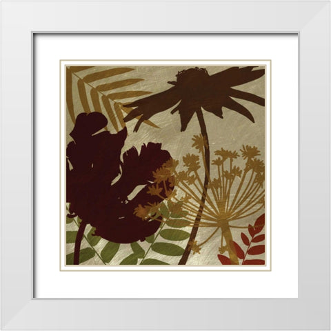 Spice Shimmering White Modern Wood Framed Art Print with Double Matting by Craven, Katrina
