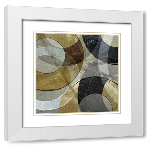 Metallic Atmosphere White Modern Wood Framed Art Print with Double Matting by Craven, Katrina