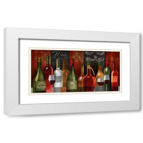 Wine Tasting White Modern Wood Framed Art Print with Double Matting by Knutsen, Conrad