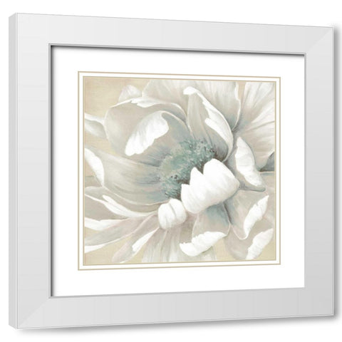 Winter Blooms II White Modern Wood Framed Art Print with Double Matting by Robinson, Carol