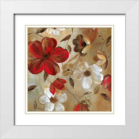 Ready for Red I White Modern Wood Framed Art Print with Double Matting by Robinson, Carol