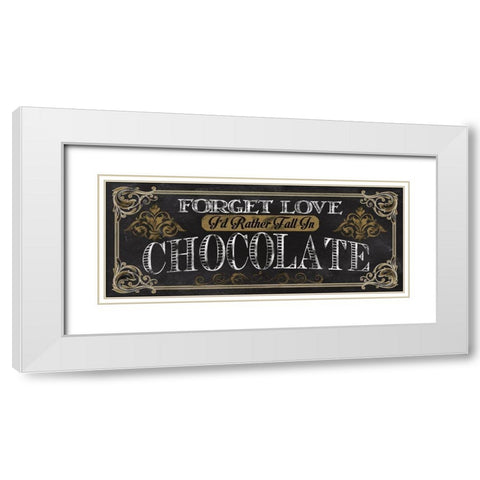 Chocolate White Modern Wood Framed Art Print with Double Matting by Knutsen, Conrad