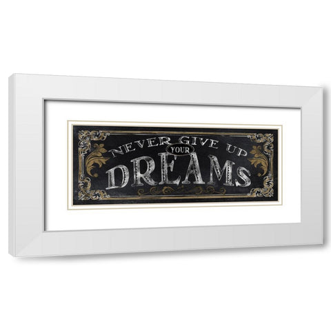 Dreams White Modern Wood Framed Art Print with Double Matting by Knutsen, Conrad
