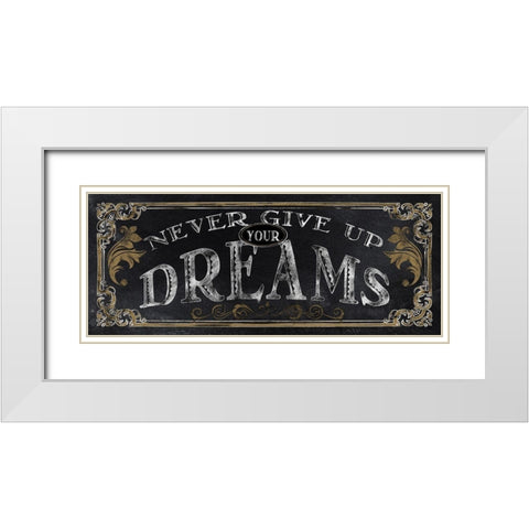 Dreams White Modern Wood Framed Art Print with Double Matting by Knutsen, Conrad