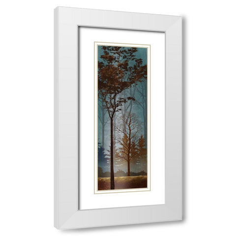 Fading to Dusk I White Modern Wood Framed Art Print with Double Matting by Knutsen, Conrad