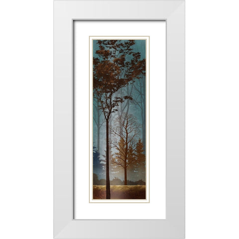 Fading to Dusk I White Modern Wood Framed Art Print with Double Matting by Knutsen, Conrad