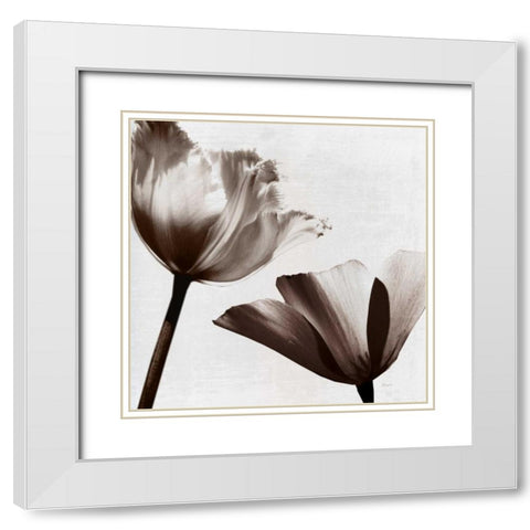 Takes Two II White Modern Wood Framed Art Print with Double Matting by Craven, Katrina