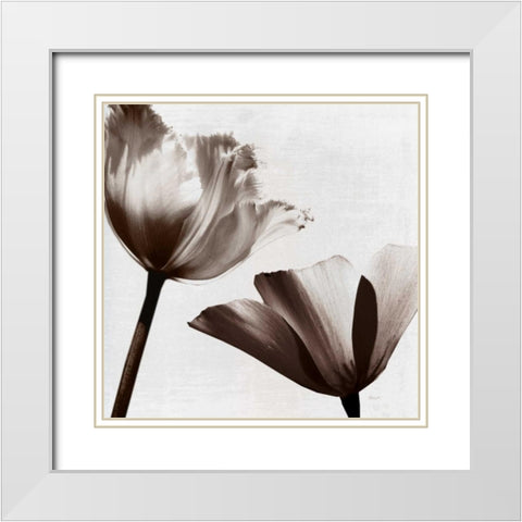 Takes Two II White Modern Wood Framed Art Print with Double Matting by Craven, Katrina