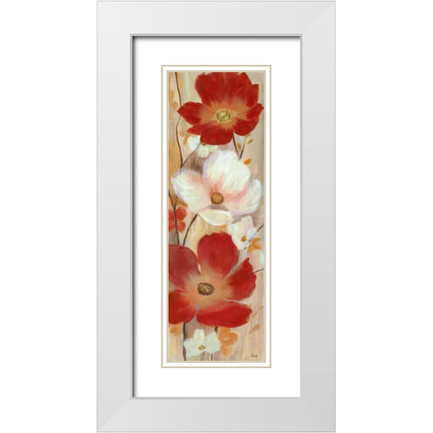 Delicate Scent I White Modern Wood Framed Art Print with Double Matting by Nan