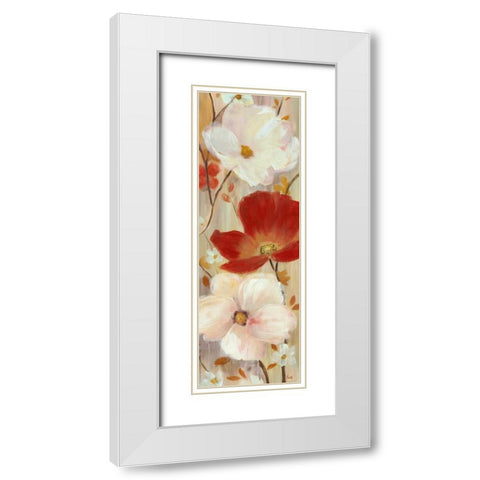Delicate Scent II White Modern Wood Framed Art Print with Double Matting by Nan