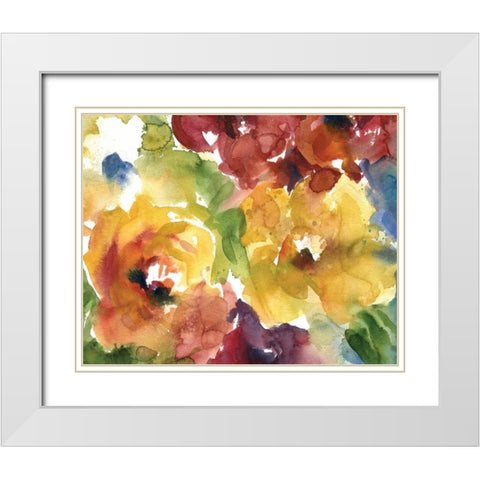 Summer Wash IV White Modern Wood Framed Art Print with Double Matting by Robinson, Carol