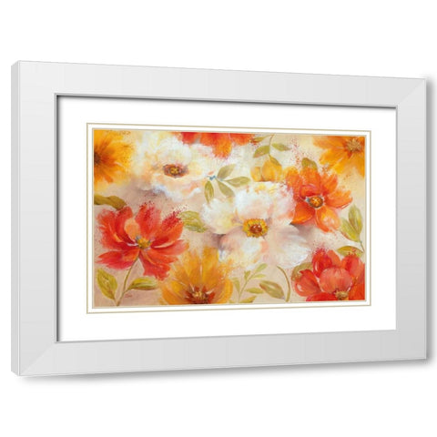 Spring Morning White Modern Wood Framed Art Print with Double Matting by Nan