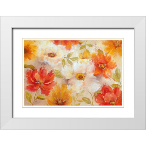 Spring Morning White Modern Wood Framed Art Print with Double Matting by Nan