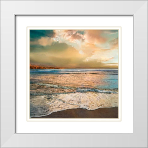 Nuance White Modern Wood Framed Art Print with Double Matting by Calascibetta, Mike