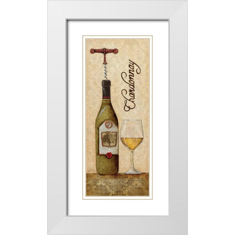 Chardonnay White Modern Wood Framed Art Print with Double Matting by Tava Studios
