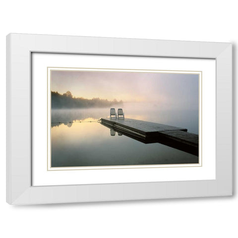 Algonquin Provincial Park White Modern Wood Framed Art Print with Double Matting by Delimont, Danita