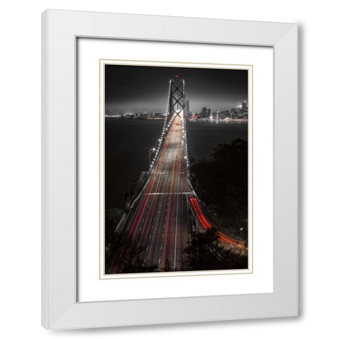 The Bay White Modern Wood Framed Art Print with Double Matting by Reed, Aaron
