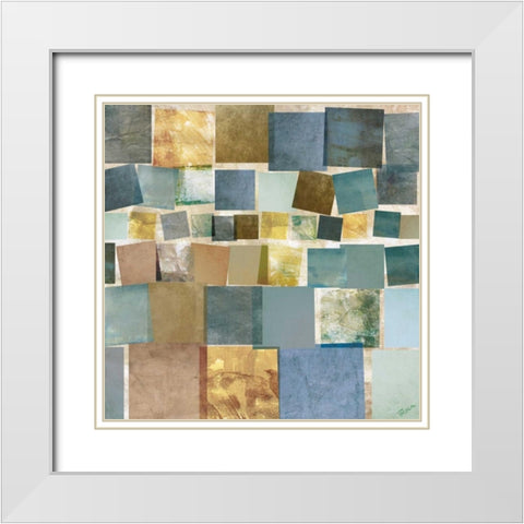 Chards II White Modern Wood Framed Art Print with Double Matting by Craven, Katrina
