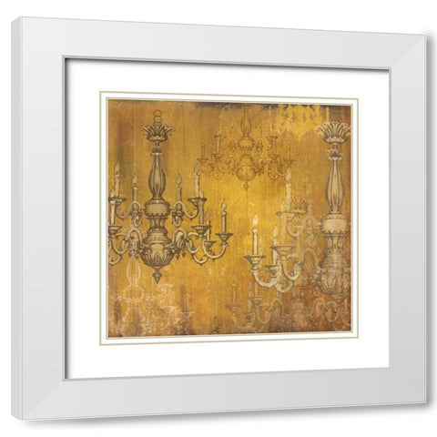 All Aglow White Modern Wood Framed Art Print with Double Matting by Donovan, Maria