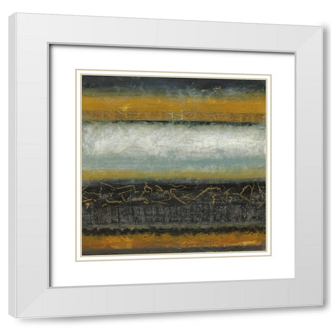 Gold Matter White Modern Wood Framed Art Print with Double Matting by Tava Studios