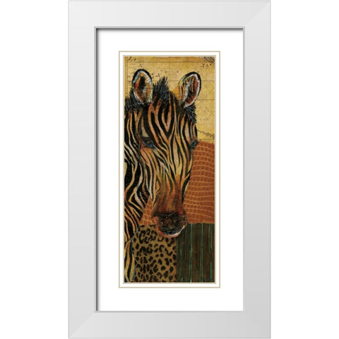 Out of Africa I White Modern Wood Framed Art Print with Double Matting by Tava Studios