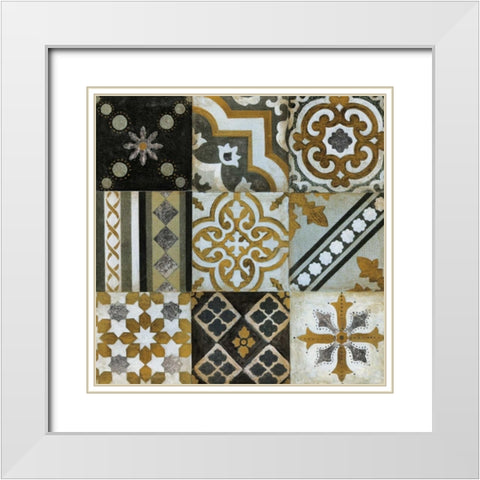 Midcentury Modern White Modern Wood Framed Art Print with Double Matting by Tava Studios