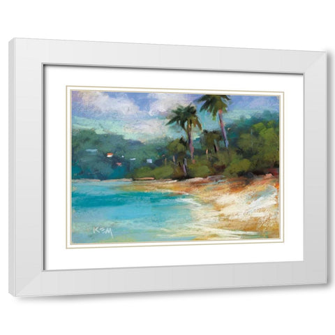 Jewels of the Tropics White Modern Wood Framed Art Print with Double Matting by Margulis, Karen