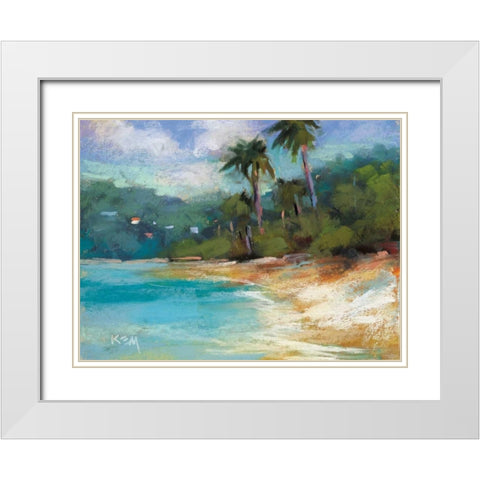 Jewels of the Tropics White Modern Wood Framed Art Print with Double Matting by Margulis, Karen
