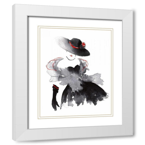 Evening Out I White Modern Wood Framed Art Print with Double Matting by McNaughton, Rachel