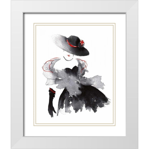 Evening Out I White Modern Wood Framed Art Print with Double Matting by McNaughton, Rachel