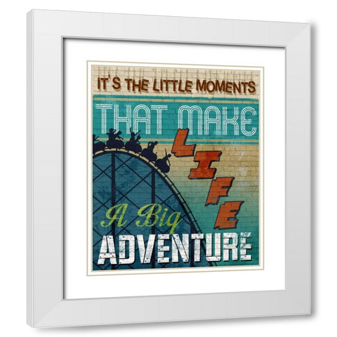 A Big Adventure White Modern Wood Framed Art Print with Double Matting by Knutsen, Conrad