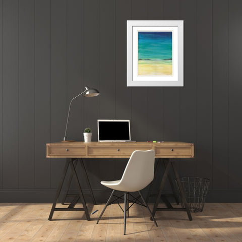 Tropics I White Modern Wood Framed Art Print with Double Matting by Coopersmith, Justin