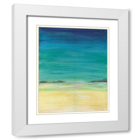 Tropics I White Modern Wood Framed Art Print with Double Matting by Coopersmith, Justin