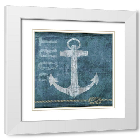 Port White Modern Wood Framed Art Print with Double Matting by Knutsen, Conrad