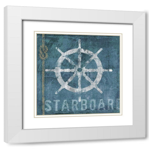 Starboard White Modern Wood Framed Art Print with Double Matting by Knutsen, Conrad