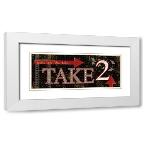 Take 2 White Modern Wood Framed Art Print with Double Matting by Robinson, Carol