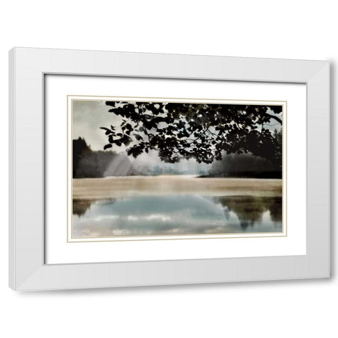 Morning Bliss II White Modern Wood Framed Art Print with Double Matting by Weisz, Irene