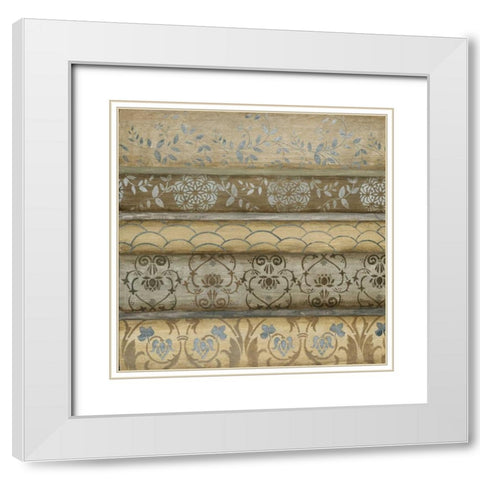 Decorato White Modern Wood Framed Art Print with Double Matting by Tava Studios