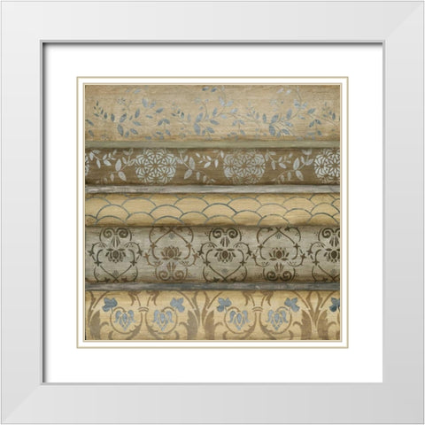 Decorato White Modern Wood Framed Art Print with Double Matting by Tava Studios