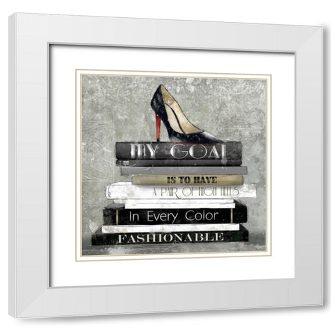 Every Color White Modern Wood Framed Art Print with Double Matting by Robinson, Carol