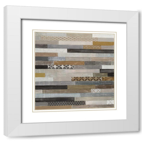 Notion of Line White Modern Wood Framed Art Print with Double Matting by Tava Studios