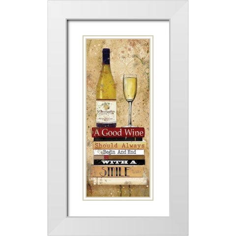 Good White White Modern Wood Framed Art Print with Double Matting by Robinson, Carol