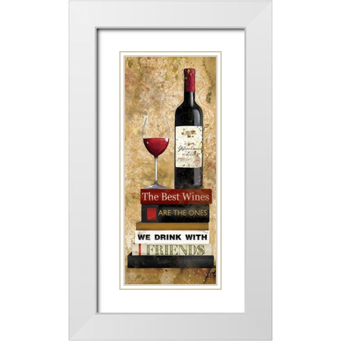 Best Red White Modern Wood Framed Art Print with Double Matting by Robinson, Carol