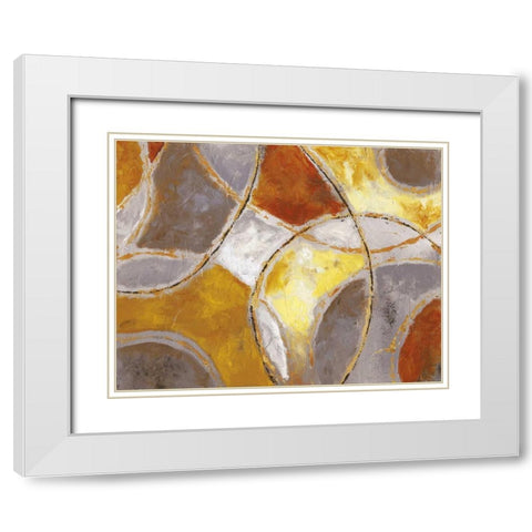 Catching Light White Modern Wood Framed Art Print with Double Matting by Nan