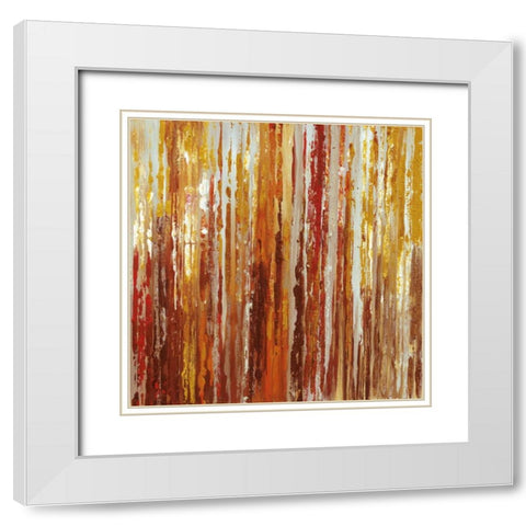 Moving Forward White Modern Wood Framed Art Print with Double Matting by Nan