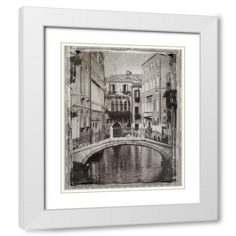 Venice Romance II White Modern Wood Framed Art Print with Double Matting by Jackson, Susan