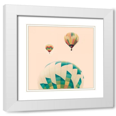 Up and Away II White Modern Wood Framed Art Print with Double Matting by Jackson, Susan