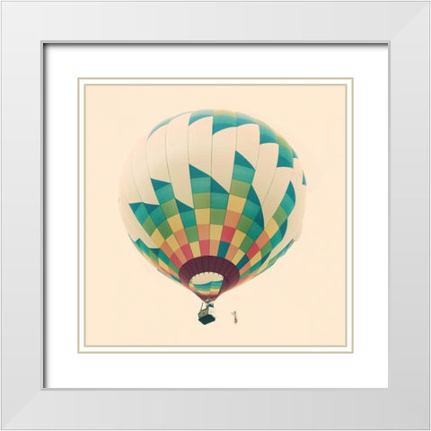 Up and Away III White Modern Wood Framed Art Print with Double Matting by Jackson, Susan
