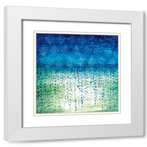 Mirage White Modern Wood Framed Art Print with Double Matting by Tava Studios
